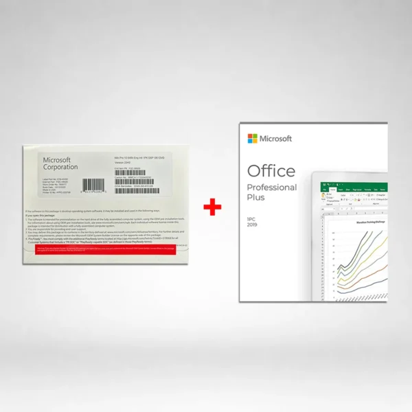 Microsoft Windows 11 PRO (DVD) and Office 2019 Pro Plus (DVD)